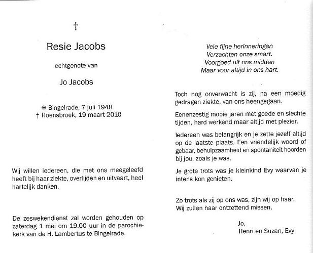 jacobs resie